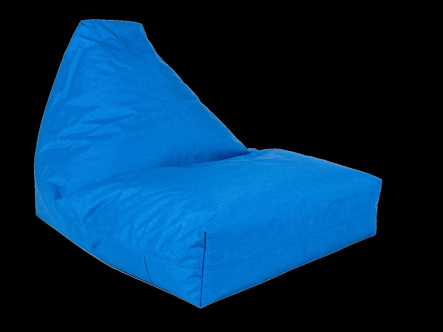 Fritz-Sitzsack Trigo mit Fußablage blau