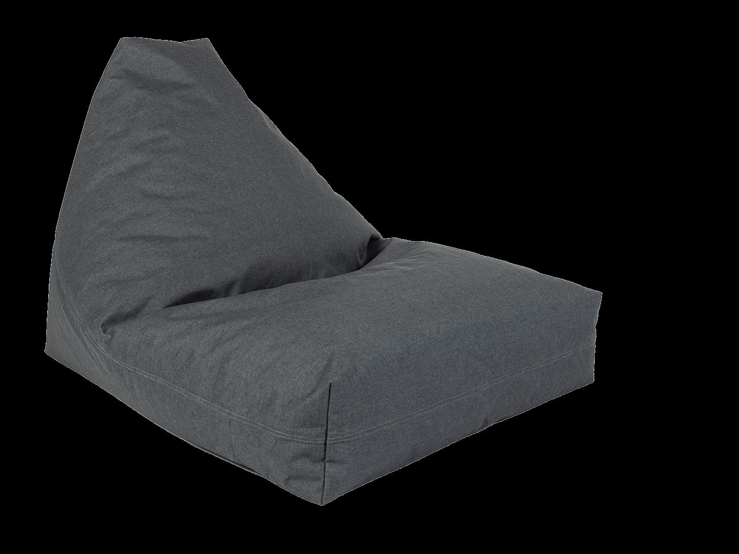 Fritz-Sitzsack Trigo mit Fußablage grau