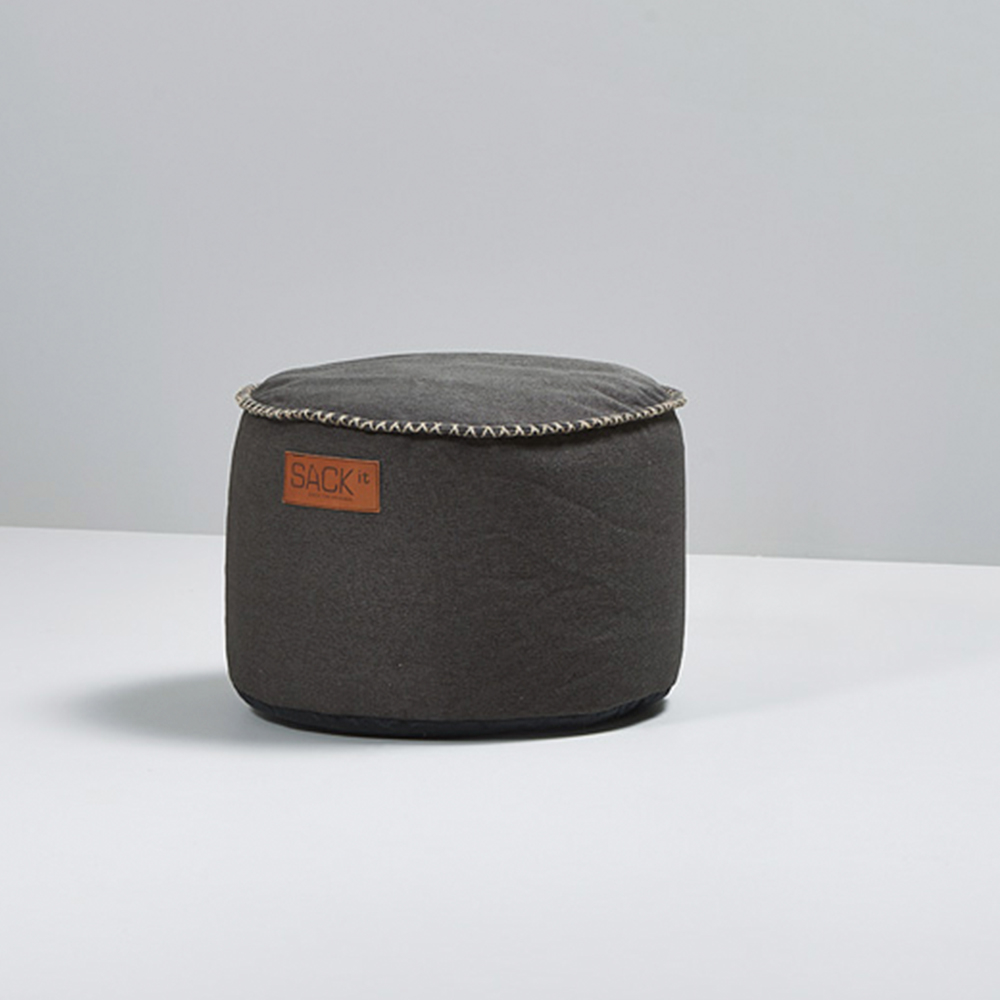 SACKit Canvas Pouf brown