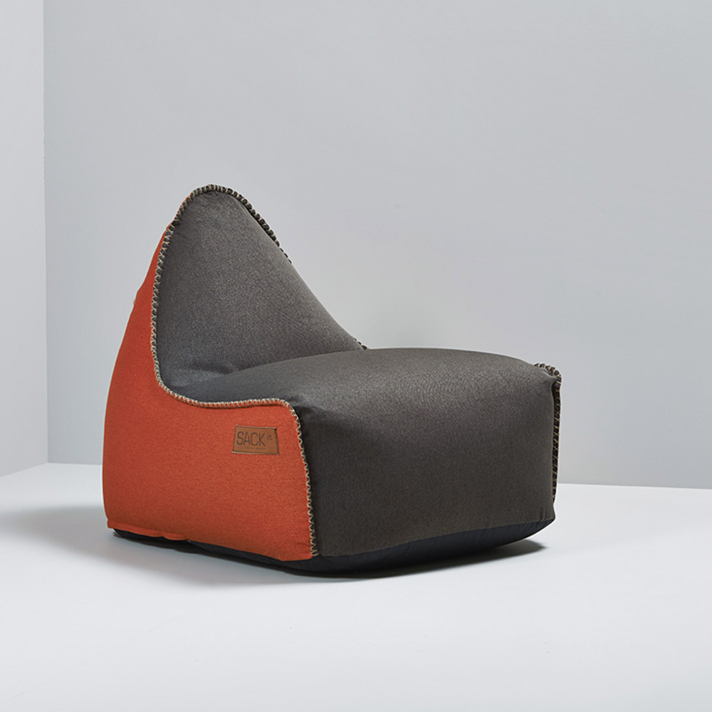 SACK it RETROit Canvas - Dark Brown/Orange