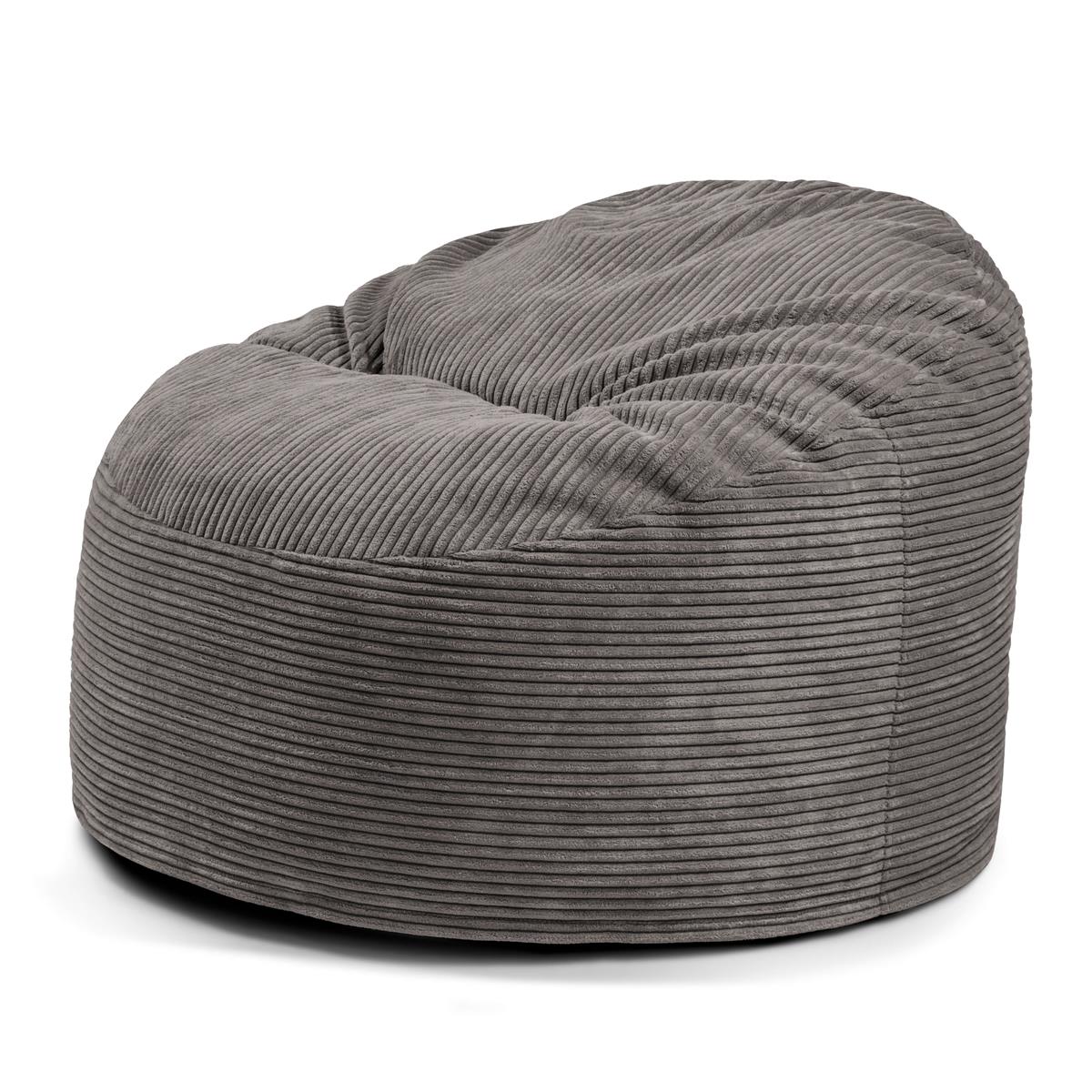 Schaumstoff Sitzsack Om 85 Waves Dark Grey