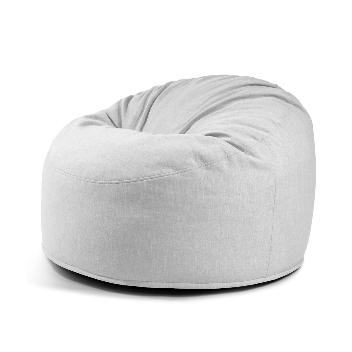 Schaumstoff Sitzsack Om 85 Gaia White Grey