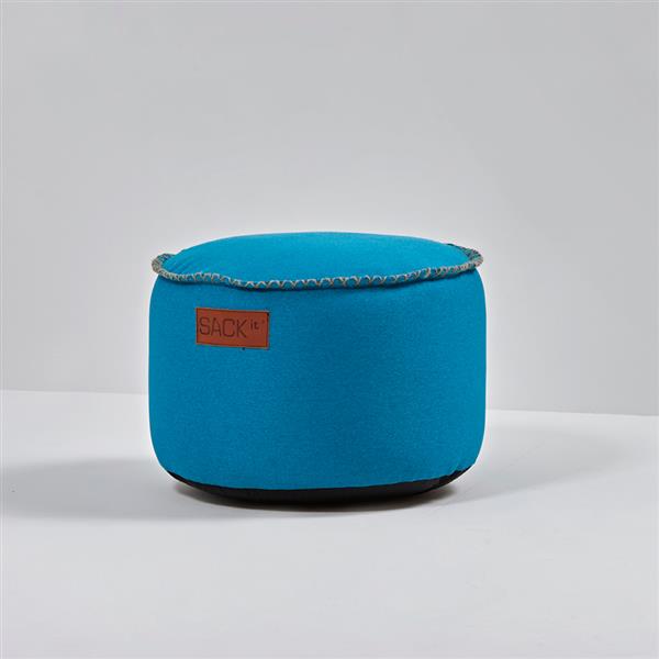 SACKit Canvas Pouf turkis