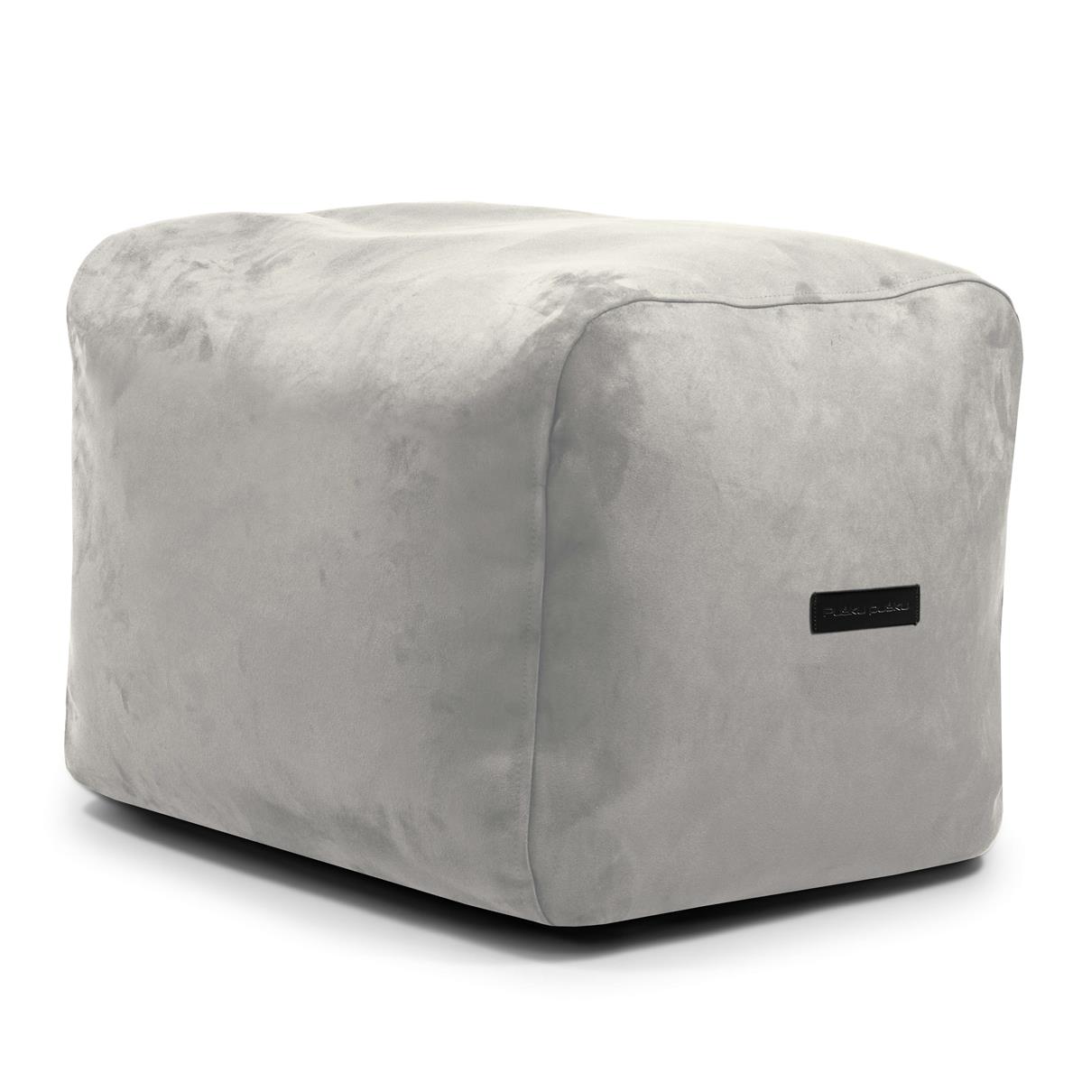 Pouf Plus Masterful White Grey