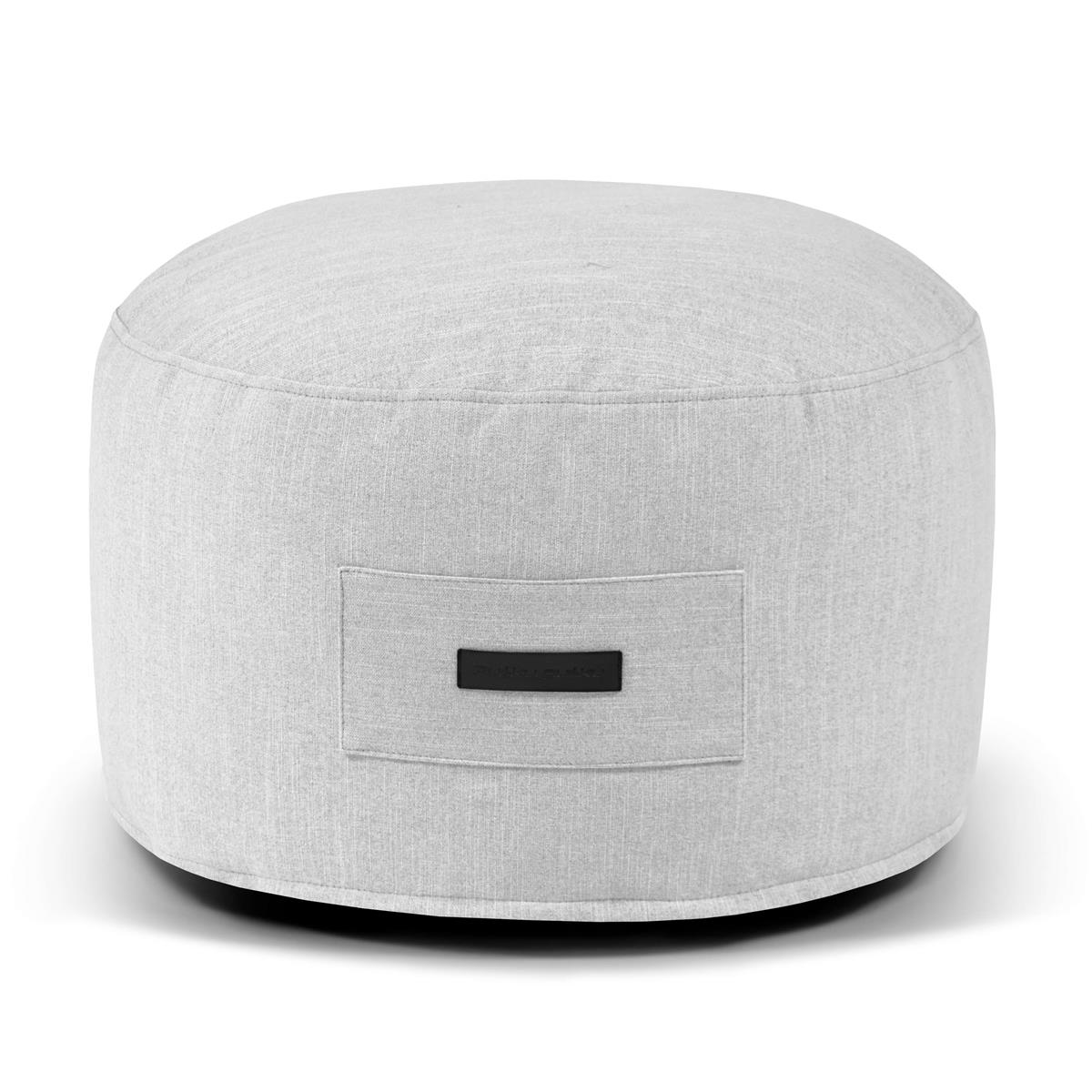 Schaumstoff Fußhocker On 60 Gaia White Grey