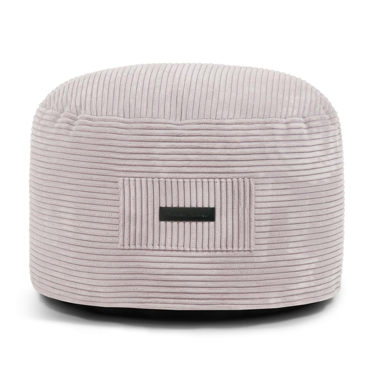 Schaumstoff Fußhocker On 60 Waves White Grey
